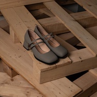 瑪莉珍鞋 芭蕾舞鞋_絲綢灰  方頭