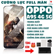 OPPO A95 4G 5G Tempered Full Screen, TRANSPARENT + FREE GIFT| KKCB1