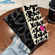 Black graffiti Phone Case For Vivo Y03 Y03t Y18 Y18E Y28 Y38 Y100 Y17S Y27S Y27 Y36 Soft Shockproof 