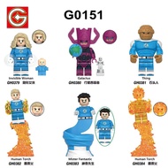 Super English Series Mr. Fantastic Fire Assembled Toy Building Block Figure G0151 GH0379