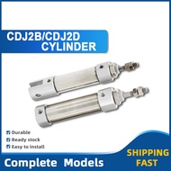 CDJ2B Stainless steel Magnet Pneumatic Air Cylinder Bore 10mm Small Pen type 5~200mm Stroke CDJ2D