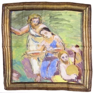 近全新 Dior 真絲ブラウン綠黃顏色絲巾 0671 [二手] Dior