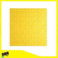 [ TERMURAH ] Wallpaper Dinding 3D Isi 10 Lembar Ukuran 70 x 77 Motif Batu Bata - Wallpaper Dinding 3