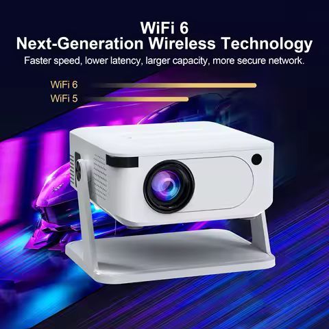 Mini Portable Projector 720P HD Portable Projector Wifi Bluetooth Movie Projector Game Android 11 BT