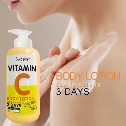 AHA Whitening Body Lotion 500ml, Hydroxy Acid VC VE Brightening Skin Moisturizer,Dark Spots Remover 