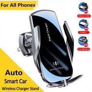 40W/15W Car Wireless Charger Car Cell Phone Holder Inductive Fast Charging