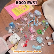 【Future star】For HOCO EW51 Case Earphone Case DIY Cute Cartoon Soft Silicone Casing