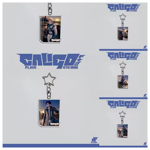 PLAVE Keychain 4th Mini Album Caligo Pt.2 PACKSHOT Star Chain Cartoon Cute YEJUN NOAH BAMBY EUNHO HA