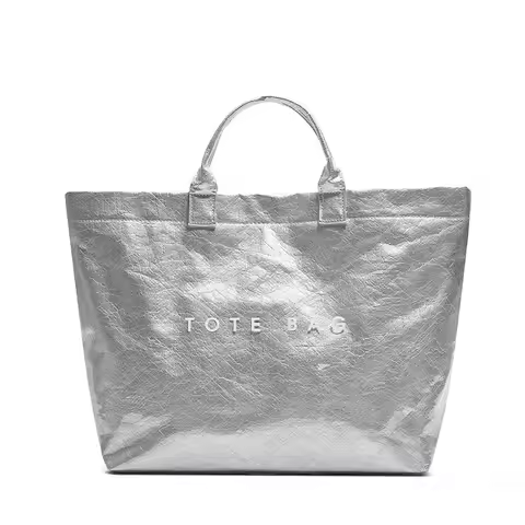 Fashionable and high-end tote bag, versatile handheld jelly bag, women's simple and large capacity, 