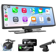 Skrin Carplay HK5 untuk Kereta, 10.26'' HD Wayarles Apple Carplay & Skrin Sentuh Auto Android dengan