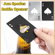 【New】Ace Spades Bottle Opener Credit Card Type Ace Poker Beer Bottle Opener Wine Beer Opener