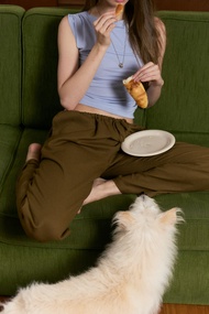 Pudee Easy Long Pants กางเกงขายาวลินินเอวผูก (พร้อมส่ง)