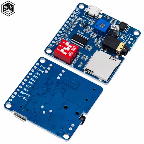 great it For Arduino 5W Voice Playback Amplifier Module MP3 Music Player SD/TF Card Integrated UART 