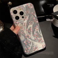 Phone Case For iPhone 11 13 16 pro max 13 14 15 12 13 13 Feather Yarn Cartoon Flower