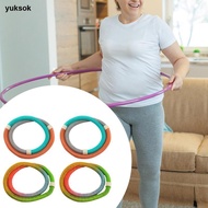 yuksok Fitness Hoop for Abdomen, Portable Weighted Spring Workout Equipment for Home