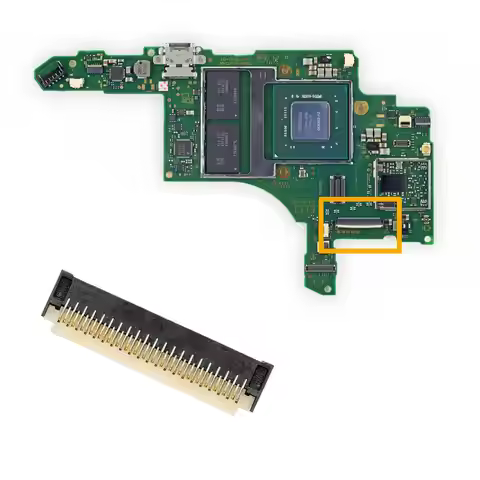 1PCS for Nintendo Switch OLED LCD FPC Connector 43 Pin Replacement for NSO Console