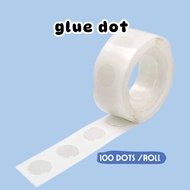 [SG Seller] Balloon Glue Dots 100 dots Roll Adhesive Sticker for Birthday Decoration
