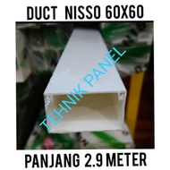 CABLE DUCT 60X60 / DUCT PUTIH PVC / 6X6CM PER BATANG -ACHREEMA