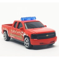 Majorette Chevrolet Silverado-Fire Rescue Division 12-R-Smoked Red Wheel D5S Scale 1/71 (8cm) No pac