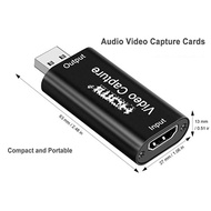 HDTV Capture Card 4K Input 1080p Output USB 2.0 Audio Video Record DSLR Camera Action Cam Camcorder Stream Gaming