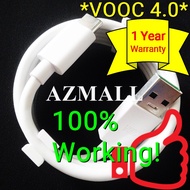 (VOOC 4.0) 30W ORIGINAL Type C USB Cable Oppo Reno6 Z 5G Reno5 Z Reno3 Pro A94 Realme 6 7 8 Oneplus 