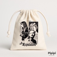 PIPIPI Premium Thick Canvas Drawstring Pouch Taylor Swift TT 1989 Eras Tour Folklore Rejuvenation Mi