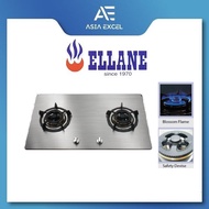 ELLANE ES-828SV 86CM 2 BURNER STAINLESS STEEL GAS HOB WITH SAFETY DEVICE