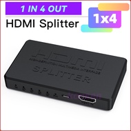 4K HDMI Splitter 1x4 HDMI Distributor Splitter 1 in 4 out HDMI Splitter 1x2 Amplifier Video Switch S