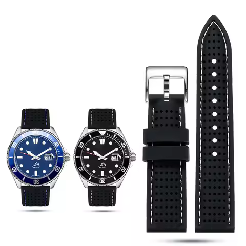 20mm 22mm Silicone Watchband For Casio Swordfish Duro MDV106-1A MDV-106/107-1A Bracelet marlin Water