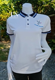 TNP fashion เสื้อโปโล สีกรม Navy Drycool คอปก แขนจั๊ม (Lady)