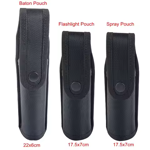 Tactical Handcuff Pouch Spray Flashlight Pouch Baton Holder Walkie Talkie Bottle Holster Self Defens