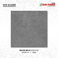 Keramik Lantai Body Putih Matt - Roche Belle 60x60 cm | Sun Power