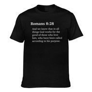 Summer Cool Bible Verse Romans 8 28 Good Printed Tshirt Man