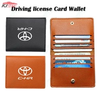Toyota CHR CH-R Drivers License Case Leather Holder Business Card Cover ID Card Wallet Unisex Car Decoration Accessories