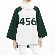 Muslim Long Sleeve Squid Game Role Play Costume Sweatshirt Tracksuit 067 456 Squid Gamer Muslim Trac