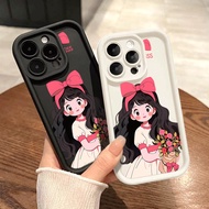 Princess Girl Flower Mattress Camera High Edge Case for Redmi 14C 13 Note 14 13 12 Pro Poco X7 X6 Mi
