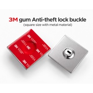 3M gum Anti-theft lock buckle (square size with metal material)