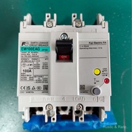 Fuji Leakage Circuit Breaker EW100EAG 3P75A   EW100EAG 3P 075B  Sensitivity30Ma