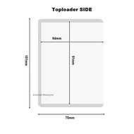 TOPLOADER (Quality) 100pcs/50pcs 35PT Photocard KPOP Anime Photo Card Top Loader Pokemon TCG Cards C