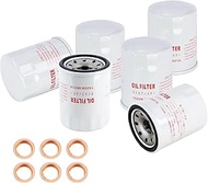 6 Pack Engine Oil Filter 15208-9E01A with Drain Plug Washer 11026-JA00A Fits for Nissan Altima Armad