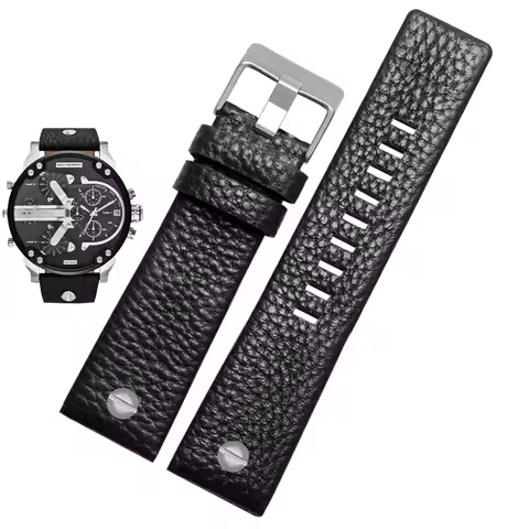 Genuine leather watchband for diesel DZ7257 1657 4323 7314 7313 7371 watch belt strap 22 24 26 27 28