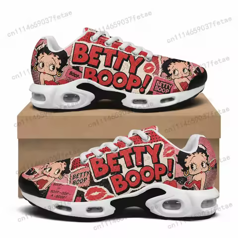 Betty Boop Cushion Sneakers Mens Womens Hip Hop Rock Lightweight Sports Shoes Custom Couple Cool Pop