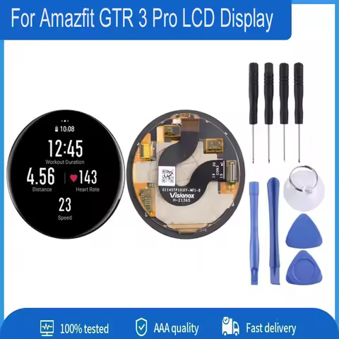 LCD Replacement For Amazfit GTR 3 Pro LCD Display Touch Screen Digitizer Assembly For Huami Amazfit 