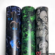 LEMONTREE Vinyl Wrap Car Wraps, 150*30cm Graffiti Vinyl Paper,  Skull Pattern Car Body Covering Viny