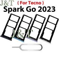 New Sim Tray for Tecno Spark GO 2023 BF7n BF7 Sim Tray Holder Slot Repair Part