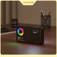 LOVIVER Vollfarbig RGB Light with Control Dial Rechargeable RGB-Videolicht Wiederaufladbar LED Video