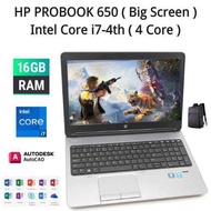 WINDOW 10 PRO ORIGINAL HP Probook Core i7-4th /16GB Ram /SSD 1TB /15inch HD Screen /Business laptop