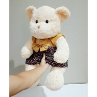 Teddy Bear Doll, Beautiful Cow Fur Clothes, Jumbo Size 55 Cm