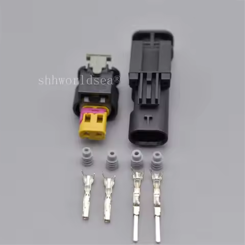 2 Pin Male Female Side Impact Sensor Plug Injector Auto Waterproof Connector For VW Audi 4F0973702A 