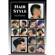 A4 size men's hair model stickers, 6 sheets